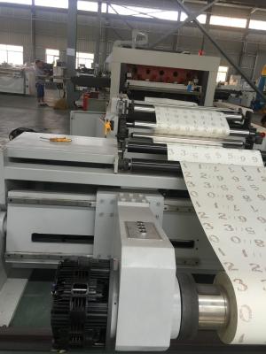 China Low Noise Automatic Paper Reel Cutting Machine With Shaftless / Frame for sale