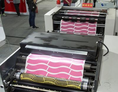 China Web Die Punching Machine , Four Color Flexo Printing Machine For Paper Plate for sale