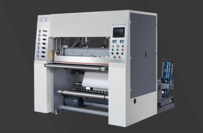 China High Speed Fax Paper Slitting Machine QF-600F Automatic Paper Roll Rewinder for sale