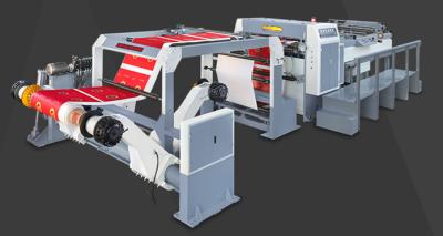 China Roll Paper Slitting Machine Servo Drive Rotary Blade Sheeting Machine DFJ-1900E for sale