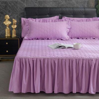 China Wholesale Home Bed Skirt Home All-season Manufacturer Hotel Bedding Soft Skirt Thickened for sale