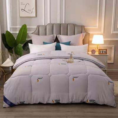 China Wholesale Home King Queen Simple Design Hotel Home Comforter Soft White Bed Comforter for sale