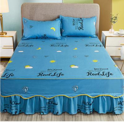 China Wholesale Disposable All-Season Manufacturer Bed Skirt Home Soft Hotel Bedding Set With Skirt for sale