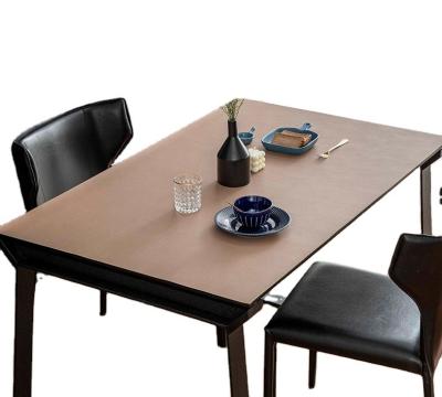 China Sustainable hot sale design super soft leather table mat waterproof and anti-wrinkle home table mat for sale