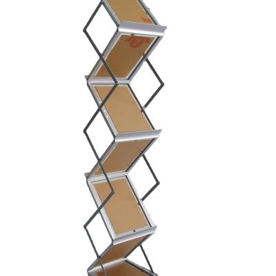 China Wholesale A4 Stand Foldable Portable Aluminum Acrylic Catalog Shelf A4 for sale