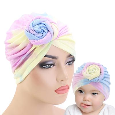 China Muslim Mixed Color Turban Hat Set Durags, Custom Mom Hoods Son Mommy and Me Durags TO-110793 for sale