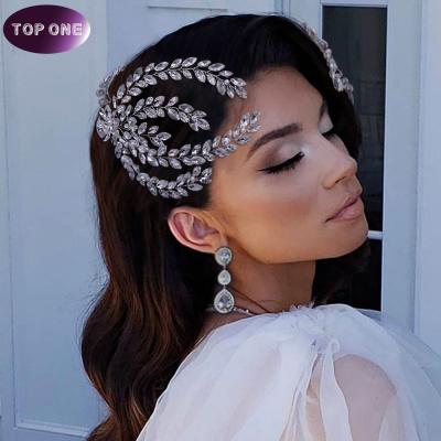 China Elegant Handmade Bridal Headband Hair Accessories Pearl Flower Female Head Hair Band Wedding TO-270264 for sale