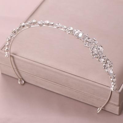 China Elegant Fashion Wedding Hair Accessories Wedding Handmade Stone Bridal Headband Tiara Bridal Headband TO-270180 for sale