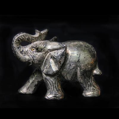 China China Europe Guangdong Manufacturers Customized 4 Inch Pyrite Elephant Fiberglass Sculpture Candy for sale