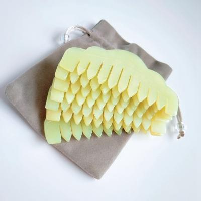 China Accept Hair Professional High Temperature Yellow Jade Pressing Comb Hot Tools for sale