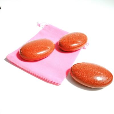 China Hot Sand Bulk Stone Gold Europe Supplier Spa Massage Tool For Blood Circulation Beauty Tool for sale