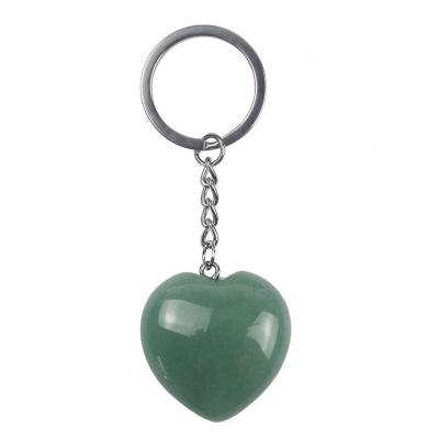 China Hot Sale Factory Business Gift Aventurine Heart Shape Direct Chain Pendant Aventurine for sale