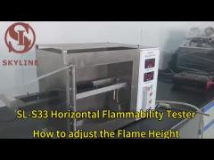 FMVSS 302 Lab Testing Equipment Fire Nozzle Diameter 9.5mm Horizontal Flammability Tester