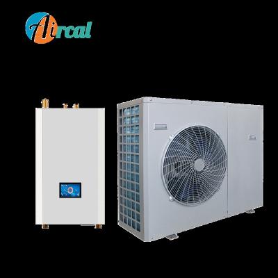 China low price low temperature dc split heat pumps heat pump outdoor household evi mini air to water heating system for sale