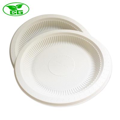 China Eco-friendly 7 inch disposable biodegradable psm cornstarch dish for sale