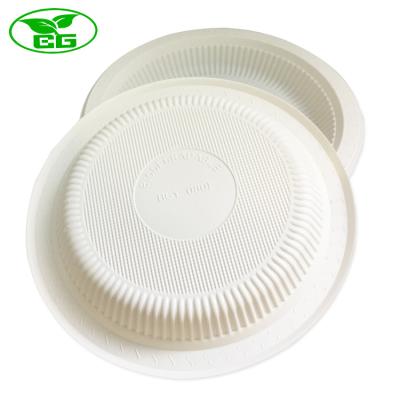 China Restaurant Disposable Western Microwave 7inch/8inch/9inch/10inch Round 100% Biodegradable Disposable Pizza Dish for sale