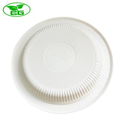 China Heat Resistance Factory Direct Restaurant Customized Disposable Cornstarch Disposable Biodegradable Dish for sale