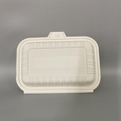 China Sustainable Eco Friendly Disposable Cornstarch Dinner Box 450MIL for sale