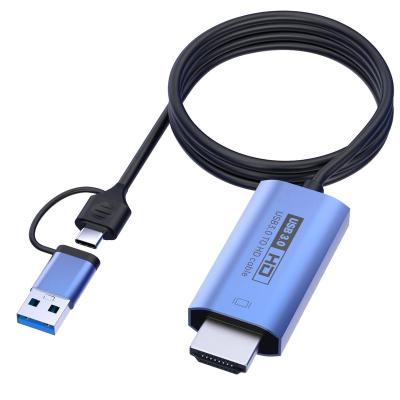 China MP3/MP4 player USB3.0-A/M+Type C/M to HDMI-A/M conversion cable. for sale