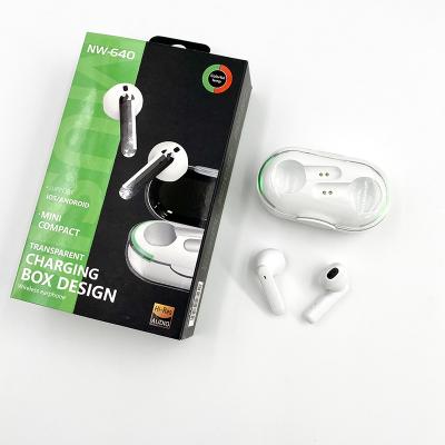 China Earbuds New NW-640 BT 5.1 Tws Earbuds Wireless Headsets Good Music Headphones In-Ear Dual Mode Transparent Sound Gaming Mini for sale