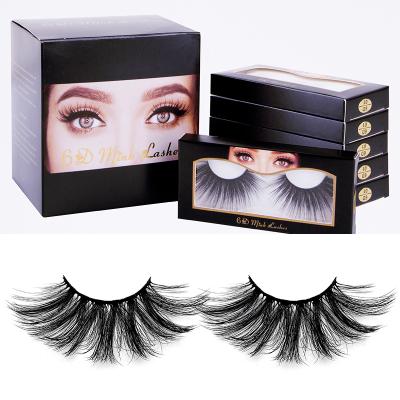 China Full Soft Fur Mink Blooming Eyelash Extension Mink Fluffy Lashes Cotton OEM Seller 25MM 6D Volume Tresluce for sale