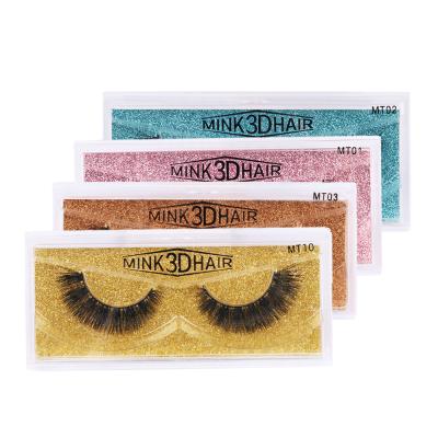 China Brand Wholesale Siberian Siberian Long Clean Natural Mink Lashes 3D Mink Lashes Glitter Lashes Box Packaging for sale