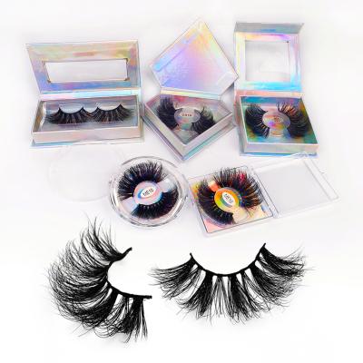 China Sensitive seller customized mink lashes 25 mm 3d mink eyelash faux mink eyelash private label box for sale