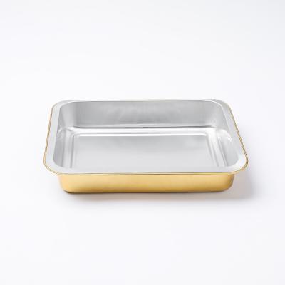 China High Temperature Resistance High Barrier Grade Disposable Aluminum Foil Container For Food Packaging for sale