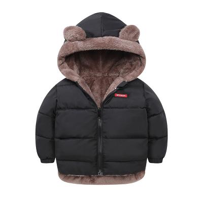 China TZ-171 Autumn And Winter New Children's Padded Down Coat Windproof Thickened Rabbit Ears Double-Sided Wear Children Down Padded for sale