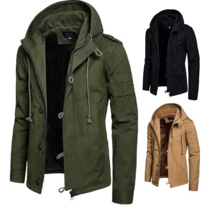 China Reversible Winter Mens Coat Cotton Padded Hooded Down Coat Loose Casual Outwear for sale