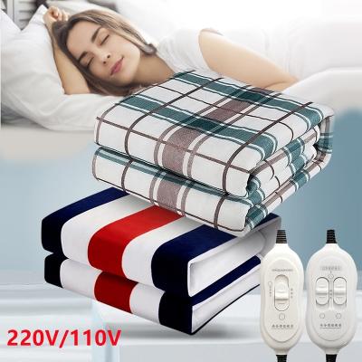 China Hotel Electric Blanket Heater Double Body Warmer 150*120cm Thermostat Thicker Heating Covering Electric Blanket for sale