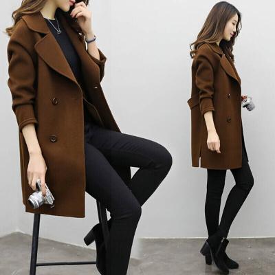 China Breathable 2022 Women Fall Coat Winter Wear Clothes Long Sleeve Overcoat Cross Coat Ladies for sale