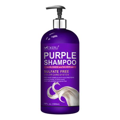 China Color-Protection Private Label Direct Sales Damage Repair Volumizing Purple Hair Color Protection Shampoo For Blonde Hair for sale