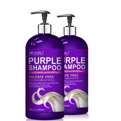 China Color-Protecting Purple Shampoo Anti Yellow Shampoo For Blonde Hair Eliminate Cheeky Yellow Tones Brighten Platinum Blonde Ash Silver Grays for sale