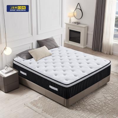 China Hypoallergenic All Master Size Euro 14 Inch Pocket Spring Mattress Memory Foam Mattress In One Box for sale