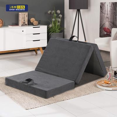 China 4 Inch Foldable Memory Foam Triple Foldable Tatami Baby Mattress Guest Mattress In A Box for sale