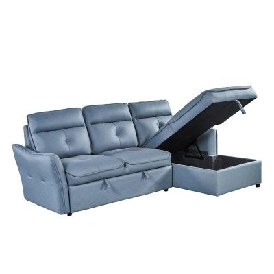 China Wholesale Modern Foldable Sectional Sofa Couch Living Room Sofa Furniture With Storage Sofa Bed for sale