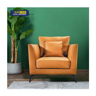 China Modern Leather Sofa Set Single Seat Chair Hotel Furniture Modern Design Living Room Sofas for sale