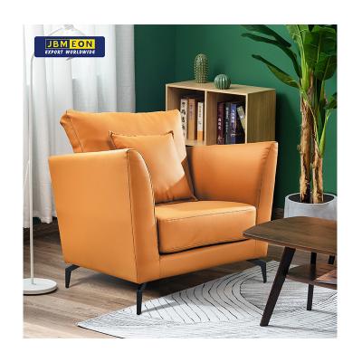 China Modern Home Furniture Fabric Living Room Sofa Furniture One Seat Inner Frame Solid Wood Elegant Sofa Chair for sale