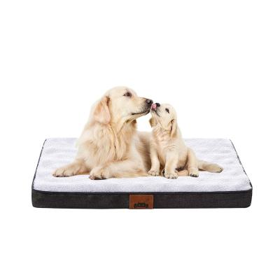 China Wholesale Waterproof All Size Available Washable Orthopedic Complicated Foam Luxury Pet Bed for sale