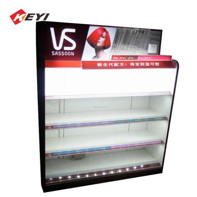 China Shelf Shelving Durable Cosmetic Products Wholesale Cosmetic Wooden Display Rack for sale