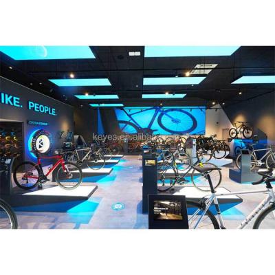 China Luxury Bike Shop Display Rack Retail Shop Interior Design Bicycle Shop Display Furniture for sale