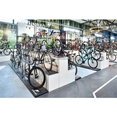 China Easy One-Stop Shop Counter Display Stand Furniture Cycles Shop Custom Service Assembly Bike Display Rack for sale