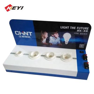 China UL e27 Lamp Tester For Store 4 Bulb Bases Led Lamp Display Trade Show for sale