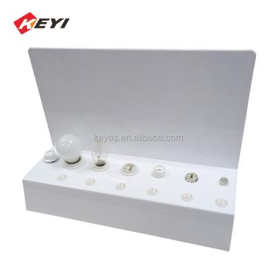 China Acrylic LED Bulb Showcase Lighting Display Stand Lamp Tester Holder for sale