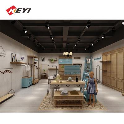 China Custom Clothing /Bag /Shoe Store Kids Clothing Store Design Showroom,Kids Clothing Retail Store Furniture Interior Design for sale