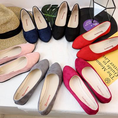 China High quality fashionable classic women's single flat shoes 211105-1 35-42 led flat shoes for sale