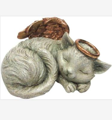 China Pet Angel Cat Sleeping Memorial Cremation Urn from Europe for sale