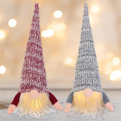 China Christmas tree decor; Gifts ; 2022 Newest Home Decor Light Up Christmas Gnome Christmas Plush Ornaments Set for sale