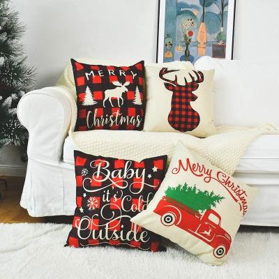 China Christmas tree decor; Gifts ; Custom Home Decor Christmas Pillow Covers Set for sale